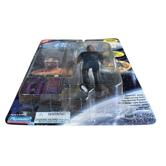 Star Trek Action The Next Generation Figures Dr Beverly Crusher & Geordi LaForge - Picture 6 of 9